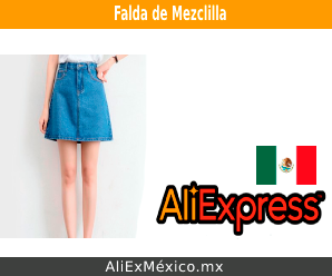 Falda de Mezclilla en AliExpress México