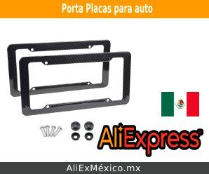Comprar porta placas para auto en AliExpress desde México