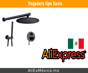 Regadera tipo lluvia en AliExpress México