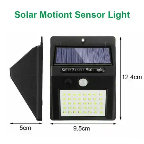 Lámpara solar exterior con sensor de movimiento