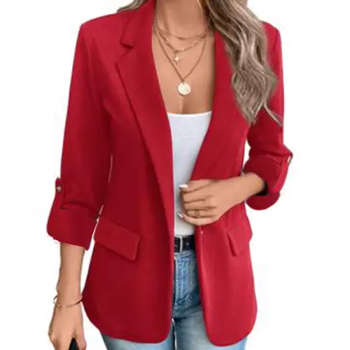 blazer rojo mujer en AliExpress México