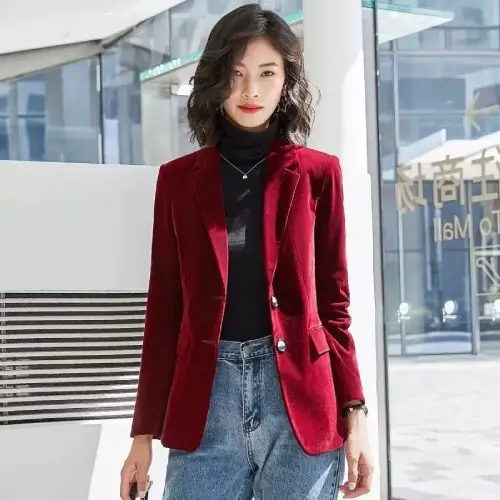 blazer terciopelo mujer en AliExpress México