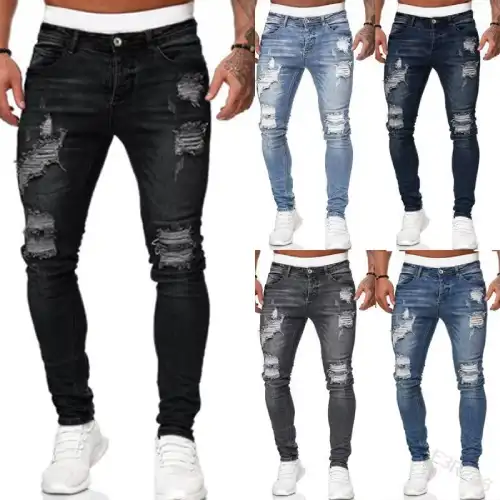 jeans rotos para hombre en AliExpress México