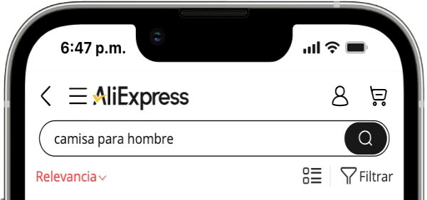 buscar camisas para hombre en AliExpress México