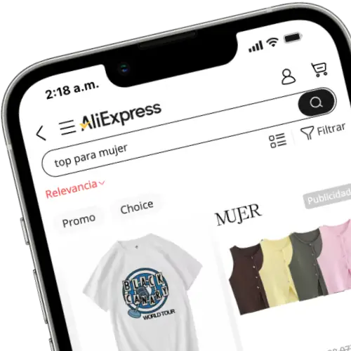 buscar top para mujer en AliExpress México