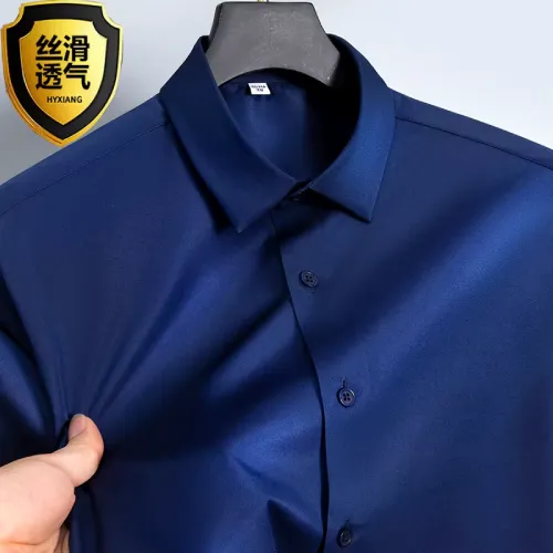 camisa azul de hombre en AliExpress México