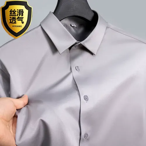 camisa gris de hombre en AliExpress México