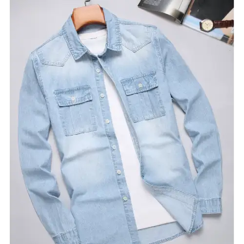camisa mezclilla de hombre en AliExpress México