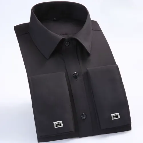 camisa negra de hombre en AliExpress México