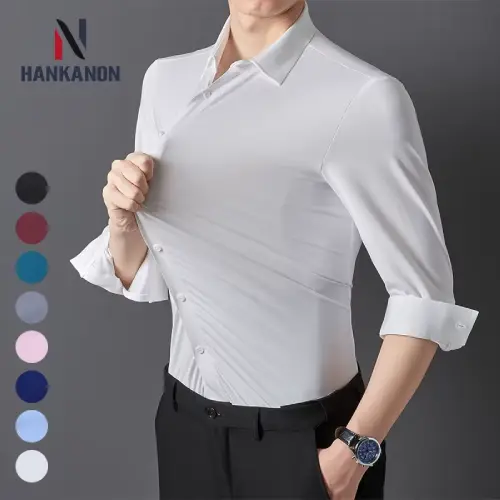 camisa slim fit de hombre en AliExpress México