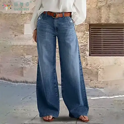 jeans rectos para mujer en AliExpress México