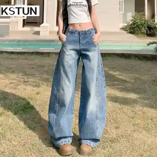 jeans wide leg para mujer en AliExpress México
