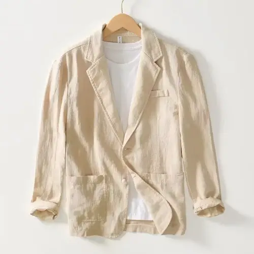 Blazer de Lino para hombre en AliExpress México