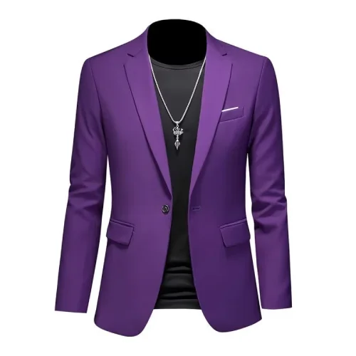 Blazer Morado para hombre en AliExpress México