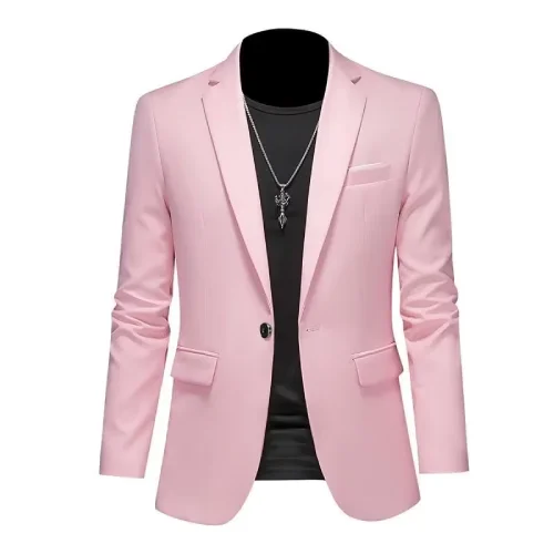 Blazer Rosa para hombre en AliExpress México