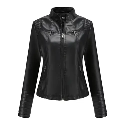 chamarra de piel para mujer en AliExpress México