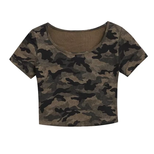 playera de camuflaje para mujer en AliExpress México