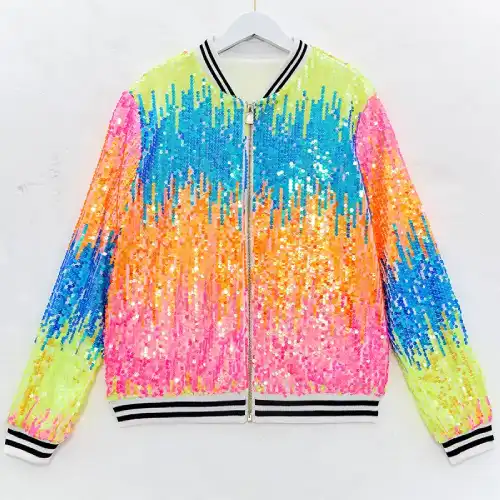 chamarra con lentejuelas para niñas en AliExpress México