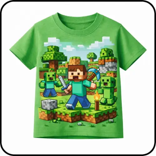 playera de minecraft para niños en AliExpress México