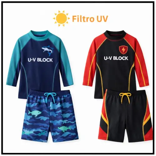traje de baño con filtro UV para niños en AliExpress México