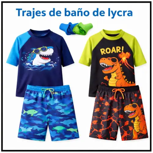 traje de baño para niños de lycra en AliExpress México