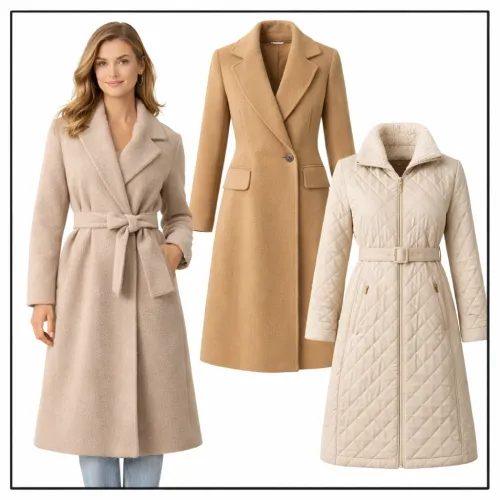 abrigo beige y café en AliExpress México