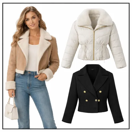 abrigo corto para mujer en AliExpress México