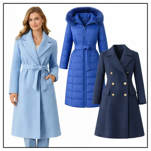 Abrigos azules para mujer en AliExpress México