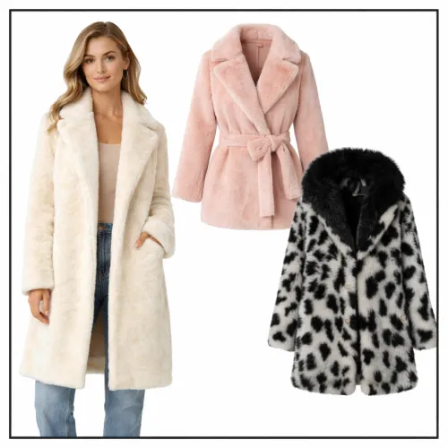 abrigos de peluche y pelo para mujer en AliExpress México