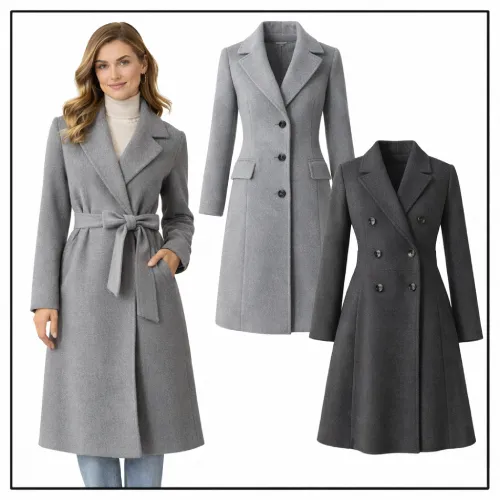 Abrigos grises para mujer en AliExpress México