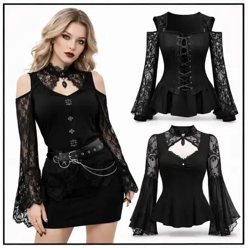 Blusas goticas mujer en AliExpress México