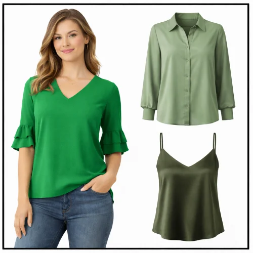 Blusas verdes y verde militar en AliExpress México