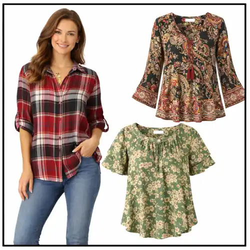 Blusas de cuadros y estampadas mujer en AliExpress México