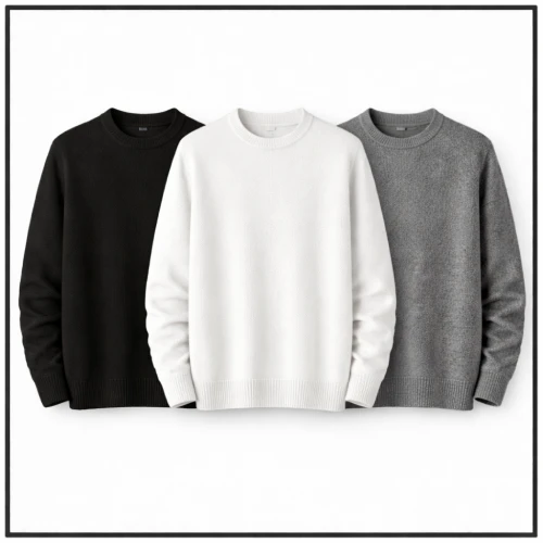 Suéter negro, blanco y gris para hombre en AliExpress México