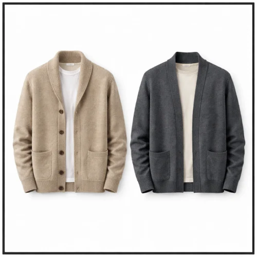 Suéter cardigan y suéter abierto para hombre en AliExpress México
