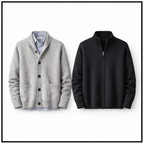 Suéter con botones o cierre para hombre en AliExpress México