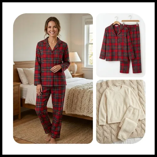 Pijama polar, franela y pijamas para invierno mujer en AliExpress México