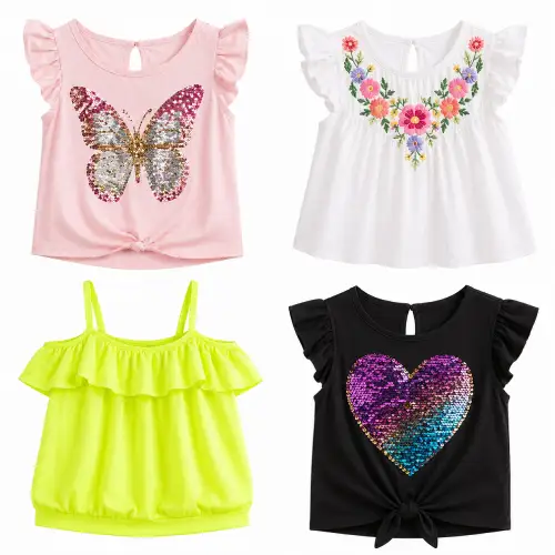 Blusas con lentejuelas, bordadas y neon en AliExpress México