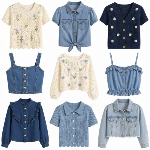 Blusas tejidas, de mezclilla y vaqueras en AliExpress México