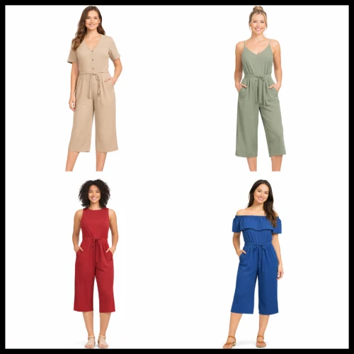 Jumpsuit mujer media pierna para outfits versátiles en AliExpress México