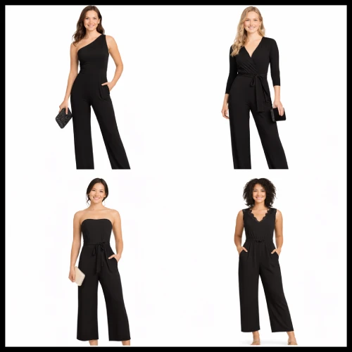 Jumpsuit mujer negro para outfits elegantes en AliExpress México