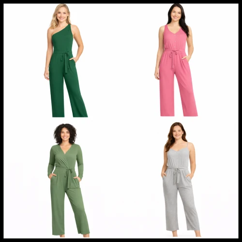 Jumpsuit mujer verde, rosa y gris para variar estilos en AliExpress México