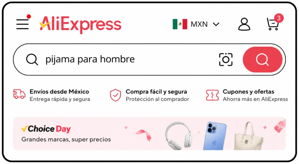 buscar pijamas para hombre en AliExpress México