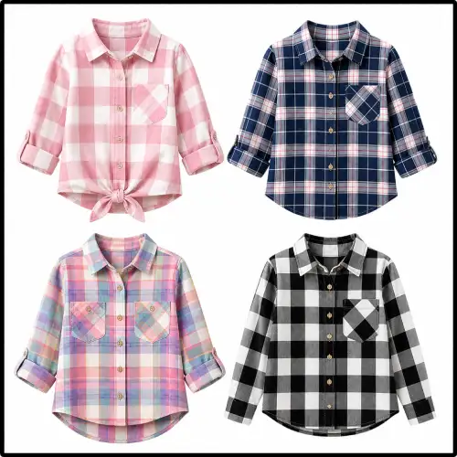 Camisas de cuadros para niñas y estilos casuales en AliExpress México