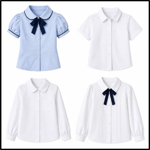 Camisas escolares para niñas y camisas blancas en AliExpress México