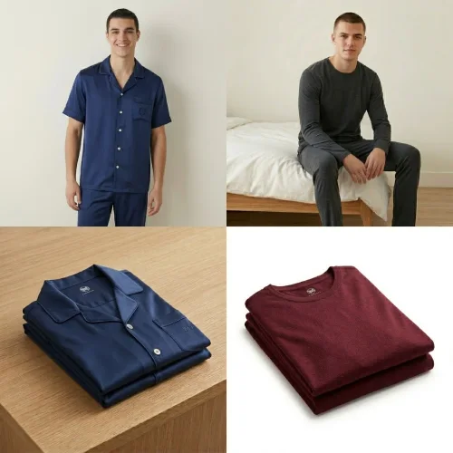 Pijama elegante hombre para descansar con estilo en AliExpress México