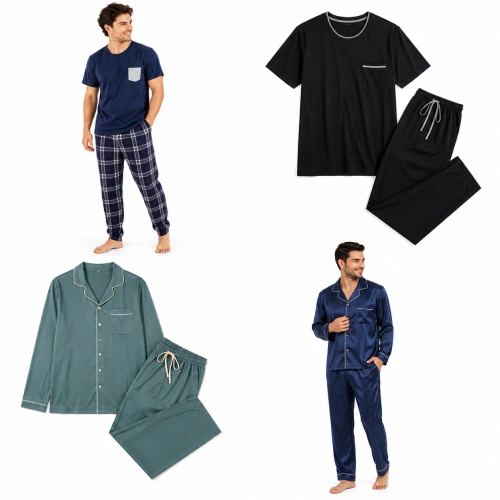 Pijamas juveniles hombre y pijamas elegantes para descanso diario en AliExpress México