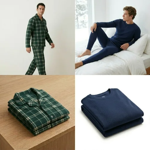 Pijama polar hombre y pijama térmica hombre para invierno en AliExpress México