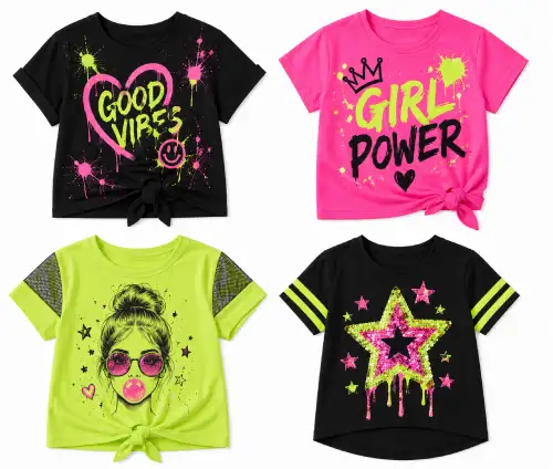 Playeras de moda y neon para niñas en AliExpress México