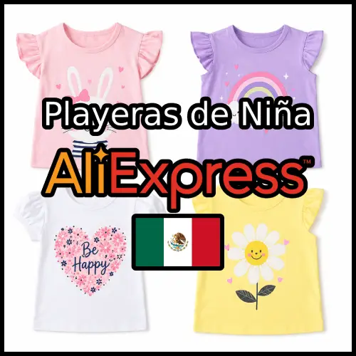Playeras de Niña en AliExpress México y Ofertas